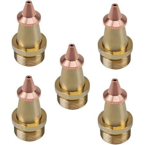 Ugelli per saldatura in rame e ottone – kit da 5 pezzi M16×35 mm, apertura da 1,5 mm, compatibili con alimentatori di filo