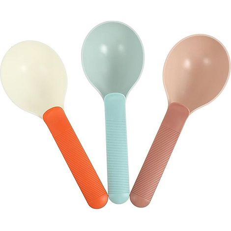 Pelle alimentaire ergonomique en plastique pour chien et chat, lot de 1, rose (1/5)