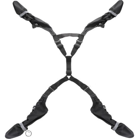 Hundeschuhe, rutschfest, wasserdicht, hochgeschnitten, mit Pfotenschutz, verstellbare elastische Riemen (XXL)