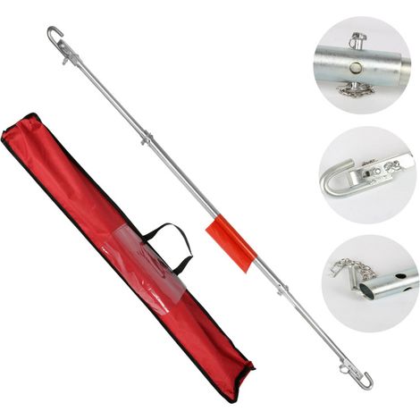 SWANEW Barra di traino tirante in 3 pezzi con strisce riflettenti che smorzano da 1.8 m a 2T (1/5)