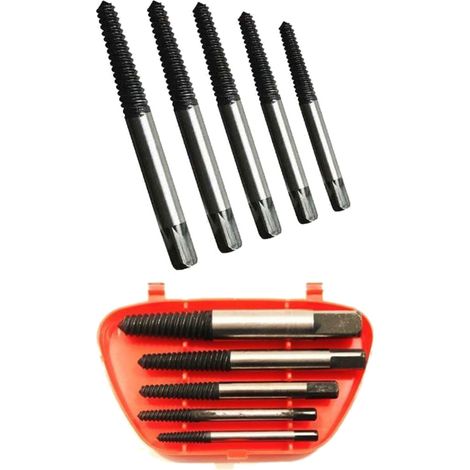 Trade Shop - Juego 5 Extractores Para Pernos Rotos Pernos Rotos Tornillos Rotos - (1/3)