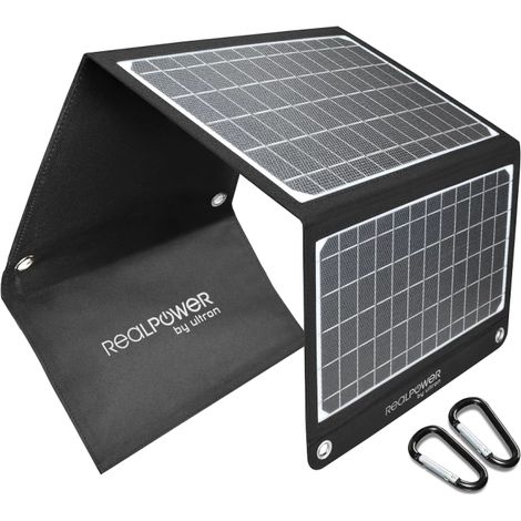 realpower SP-22E Solarladegerät 22,5 W leistungsstark