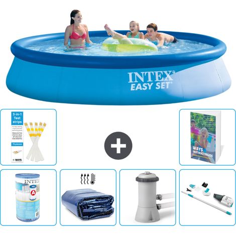 Easy Set Pool Rund - 396x84 cm - 7-teilig S27