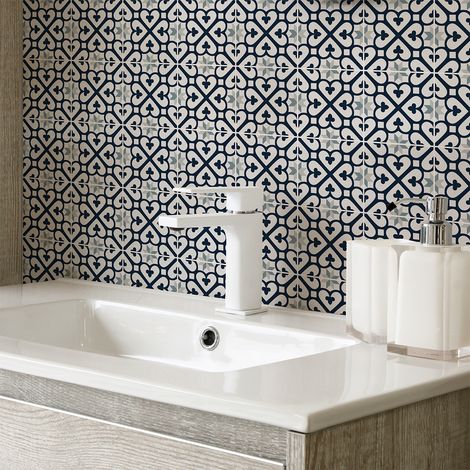 Sticker Mural Carrelage adhésif Cuisine Salle de Bain - 30 STICKERS CARRELAGES AZULEJOS ISADORA - 30stickers10x10cm (1/5)