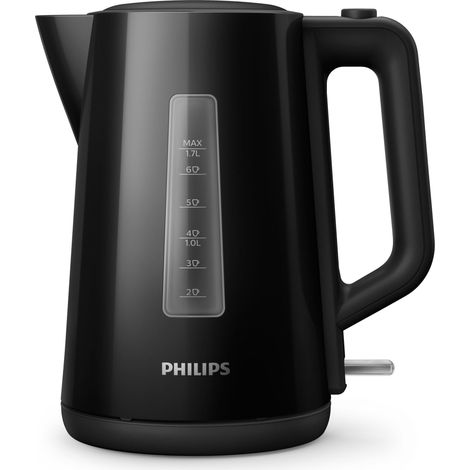 PHILIPS 3000 SERIES BOUILLOIRE EN PLASTIQUE, 1,7 L, COUVERCLE À RESSORT, VOYANT (HD9318/20) (1/4)