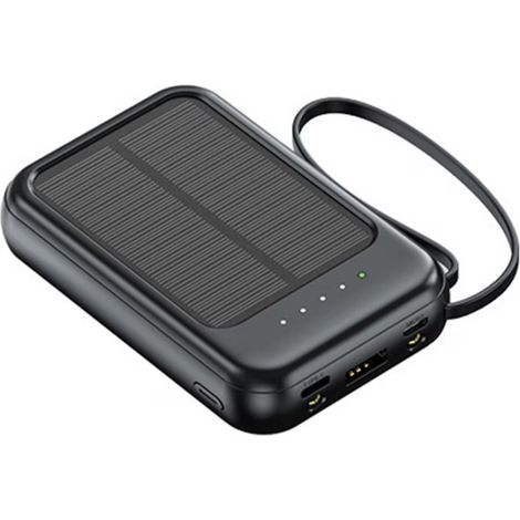 Power Bank Solar - 20000 Mah - Carga Solar y USB - Para Acampada Exterior y Viajes - 1 Unidad (1/5)