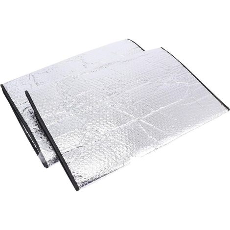 Couverture de Climatiseur Extérieur Camping en Film D'aluminium Isolant Argenté, Double Couche Résistante la Pluie, Facile à Nettoyer Anneau Élastique (1/5)