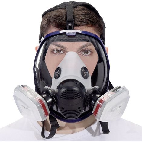 7 pièce costume peinture pulvérisation peinture bois pour masquemasque complet masque respiratoire (1/2)