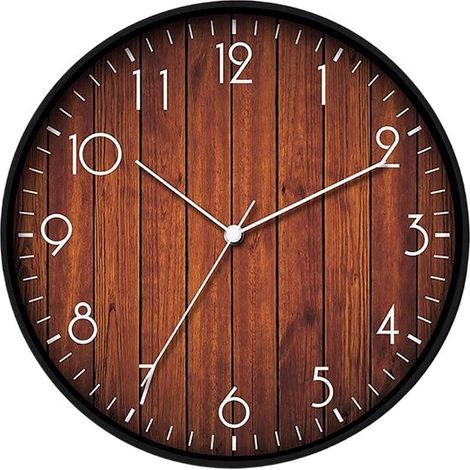 Orologio da parete silenzioso a batteria - Ideale per camere da letto, aule e monolocali. (1/5)