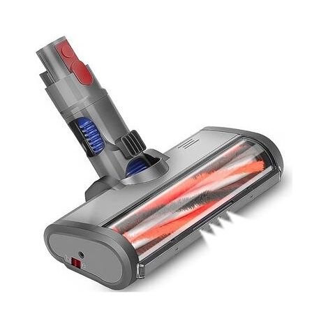 Motorized Turbo Electric Rotating Brush with LED Light Compatible with Dyson V7 V8 V10 V11 V15 Quick Release with Soft Roller for Floors (1/4)