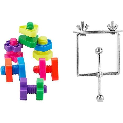 Vogelspielzeug 7-teiliges Papageienspielzeug Metallspinner mit Reisespinner Muttern und Schrauben