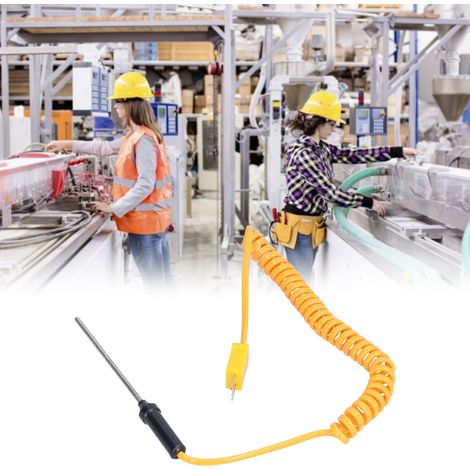 Sonde thermocouple à aiguille de type K en acier inoxydable WRN-02B pour thermomètre portable, 3 x 80 mm (1/5)