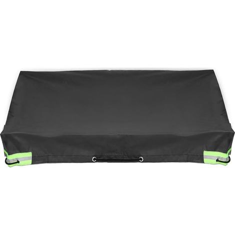 Bâche de remorque Plate imperméable 207 x 114 x 10 cm, Couverture résistante aux déchirures avec Corde de bâche, Bords renforcés Une Utilisation en extérieur, Protection de remorque (1/5)