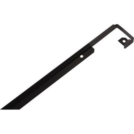 Nordlinger – Profil d'angle en aluminium noir pour plan de travail – Découpe personnalisée – Fixation par silicone ou vis – Finition mate durable