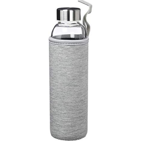 Borraccia in vetro da 550 ml. Copertura in neoprene con maniglia. Senza BPA (1/2)