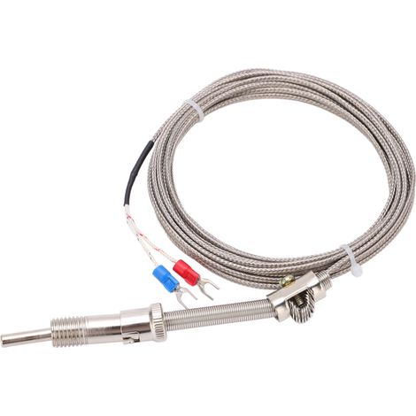 Sonde thermocouple blindée à ressort de compression de type K pour usine, 4 mètres (1/5)