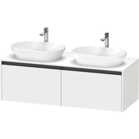 Duravit Ketho.2 Meuble sous-lavabo à colonnes suspendu, découpe (1/2)