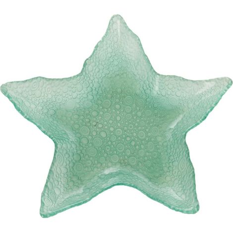 Amadeus - Plat étoile de mer bleu 28 cm