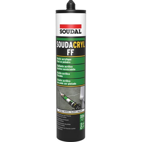 Soudacryl ff bianco 300 ml sigillante acrilico elastico verniciabile