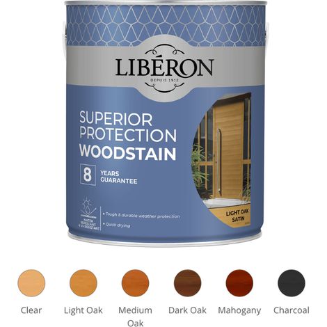 Liberon High Protection 8-Year Clear Satin Woodstain - 750ml