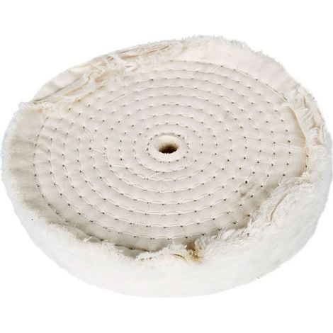 Holzmann – Disque de polissage flanelle 200mm – Épaisseur 25mm – Alésage 16mm – Pour polissage surfaces métalliques et bois dur (1/3)