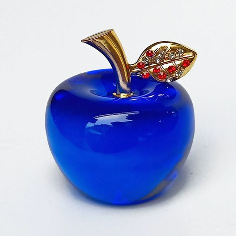 Manzana navideña de cristal decorativa (1/5)