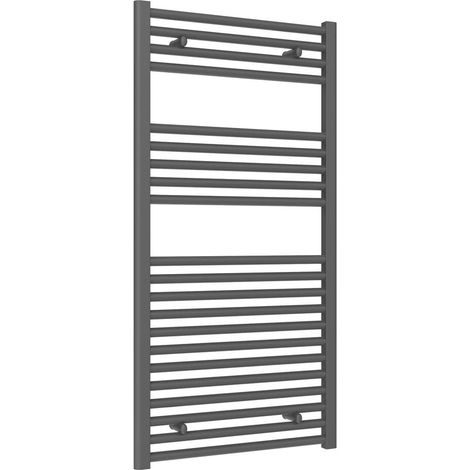 Reina Diva Anthracite Electric Towel Rail 1200mm High x 600mm Wide (Standard Element) (1/5)