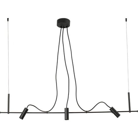 Faro Clap Linear 3x6W Lampada a sospensione da soffitto per esterni, nera, IP65 3000K (1/4)