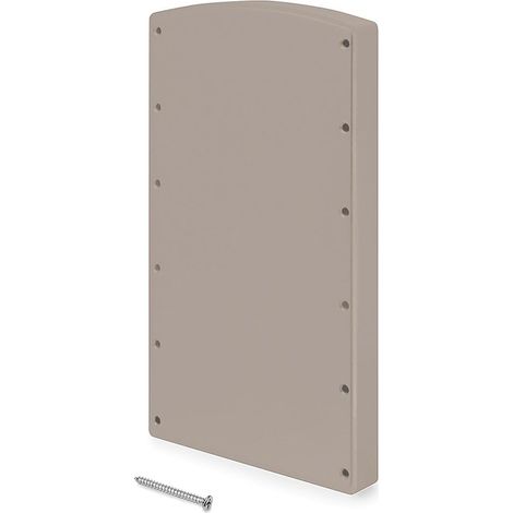Emuca Juego de suplementos laterales para colgador abatible para armario Hang, Plástico, Pintado color gris piedra