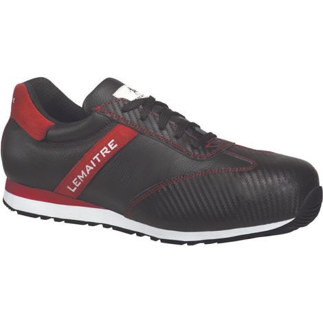 Zapatos de seguridad bajos BEN S3 SRC Negro/Rojo 42