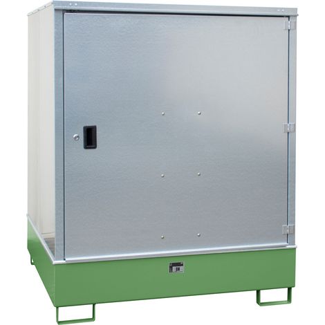 Bauer Gefahrstoff-Schrank GS-3, abschließbar, für max. 4x200l Fässer, Resedagrün