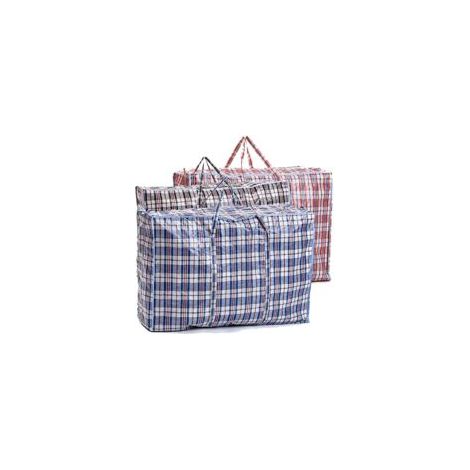 Juego de 3 bolsas de almacenamiento reutilizables extragrandes, de plástico resistente, plegables y con cierre de cremallera. Ideales para mudanzas, armarios y Navidad. - Crezuo