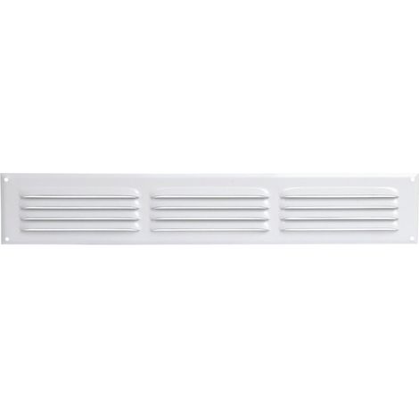 Anjos Ventilation – Grille aération VMC rectangulaire en aluminium laquée – Pour pose en applique – Débit max 300m³/h – Dimensions 600x300mm