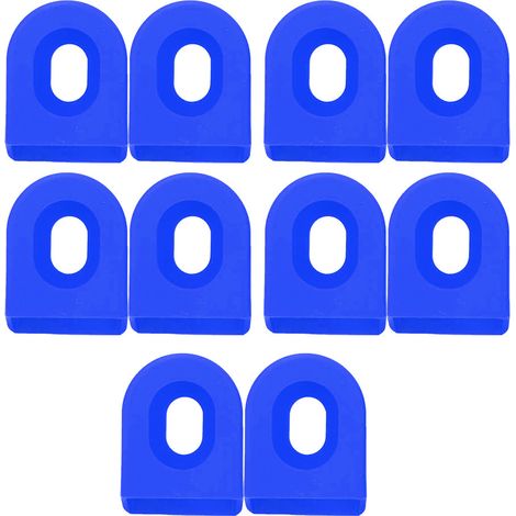 5 Paires de Protections de Manivelle en Silicone RISK pour VTT et Vélo de Route, Accessoire Cyclisme Bleu (1/5)