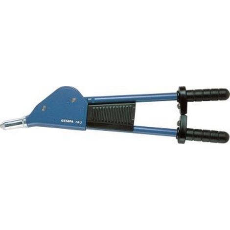 Strumento per fissaggio rivetti a ribalta HN 2 L.570mm, campo di lavoro 3-6,4mm