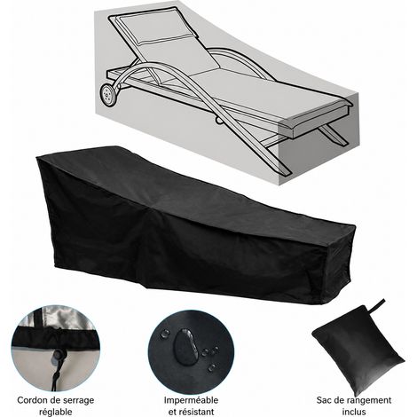 Housse de protection pour transat Oxford 210D noir 2107580-40CM 210 75 80-40cm 200 g – Livraison gratuite (1/5)