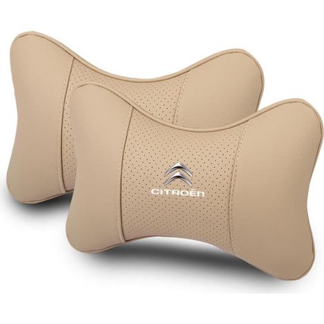 2pcs appui-tête,cuir,mousse mémoire de forme,réglable,respirant,pour citroën c1 c2 c3 c4 berlingo (1/5)