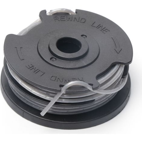 Compatible avec les tondeuses Greenworks : Kit de capuchon de bobine gris 2900719 — Accessoire pour fil de coupe-bordures et tondeuse à gazon, A (1/5)