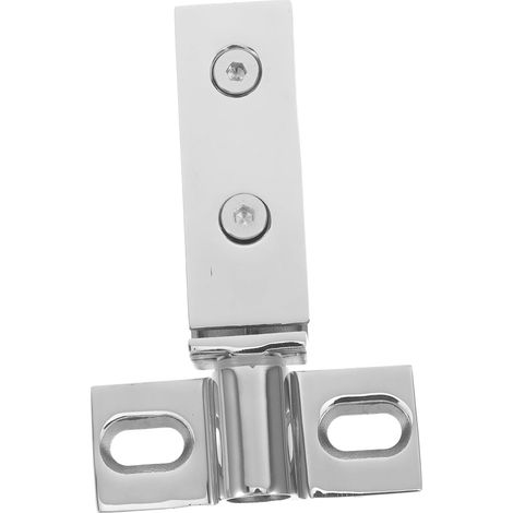 Charnière pivotante en acier inoxydable pour douche, double trou (1/5)
