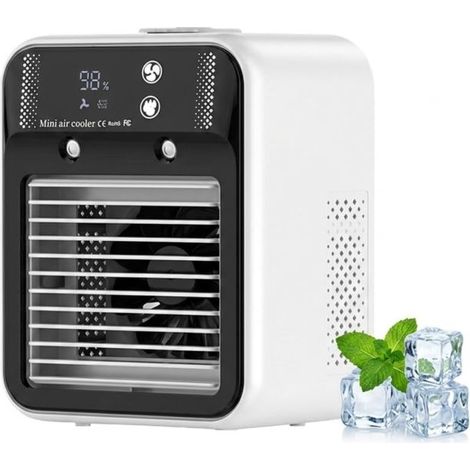 Beyamis Refroidisseur L8 USB tactile - Ventilateur brumisateur bureau chambre (1/5)