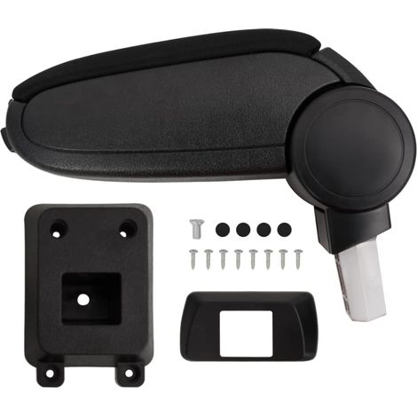 Accoudoir de voiture, noir, 12 x 33 x (24-42) cm, ABS