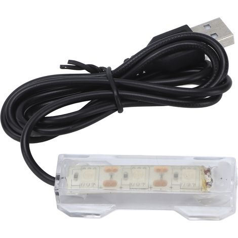 GARRYFIZH Lampe LED bleue rechargeable par USB pour aquarium, idéale pour les plantes aquatiques et l'aménagement paysager