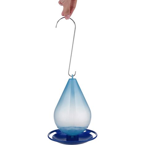 Comedero para pájaros, comedero transparente para pájaros, comedero de madera para exteriores, comedero colgante para aves silvestres, decoración de jardín, dispensador de comida para pájaros, comeder (1/5)