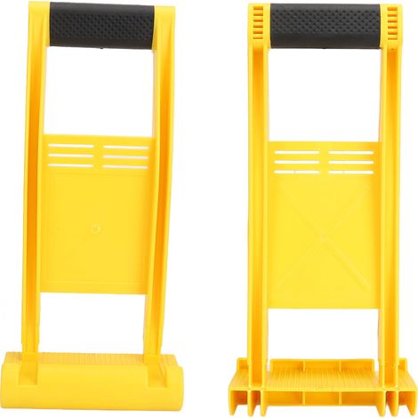 Porte-plaques de plâtre avec poignée de transport en ABS, chariot de levage et de transport pour panneaux de bois, de verre et autres matériaux, supportant une charge de 80 kg.
