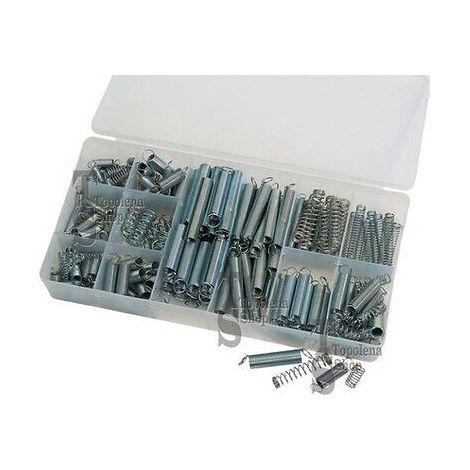 KIT ASSORTIMENTO SET MOLLE A COMPRESSIONE A TRAZIONE BOX 200 PEZZI VARIE MISURE