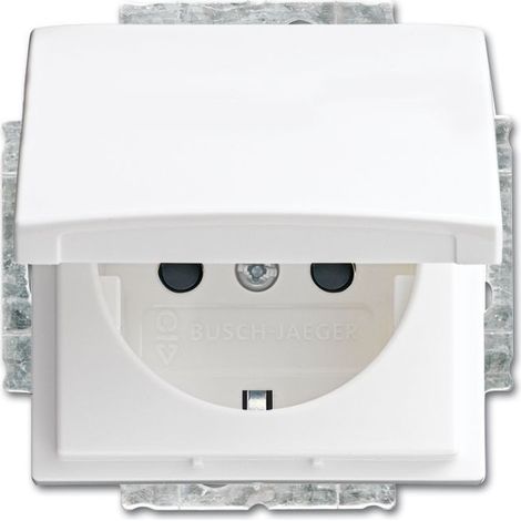 prise de sécurité SCHUKO® clapet Busch-balance® SI
