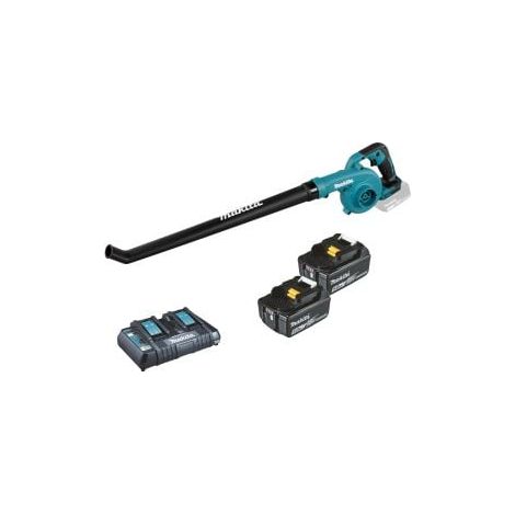 Makita DUB186PTE  Soffiatore a  batteria 18  V /  2x 5,0  Ah batteria  + caricabatterie  doppio. (1/2)