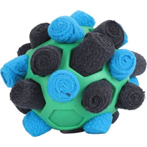 Balle de fouille interactive pour chien, distributeur de friandises, jouet olfactif et puzzle pour chiots de petite, moyenne et grande taille, verte (1/5)