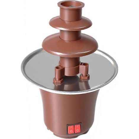 Machine à fontaine à chocolat à trois couches JK-02 30W, fabriquée en ABS et en acier inoxydable de qualité alimentaire, une machine à desserts pour la maison. (1/5)