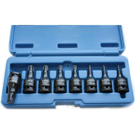 Schlagschrauber Nuss Set, 8-teilig, Cr-Mo, Ribe Nüsse, 1/2 Zoll (1/5)